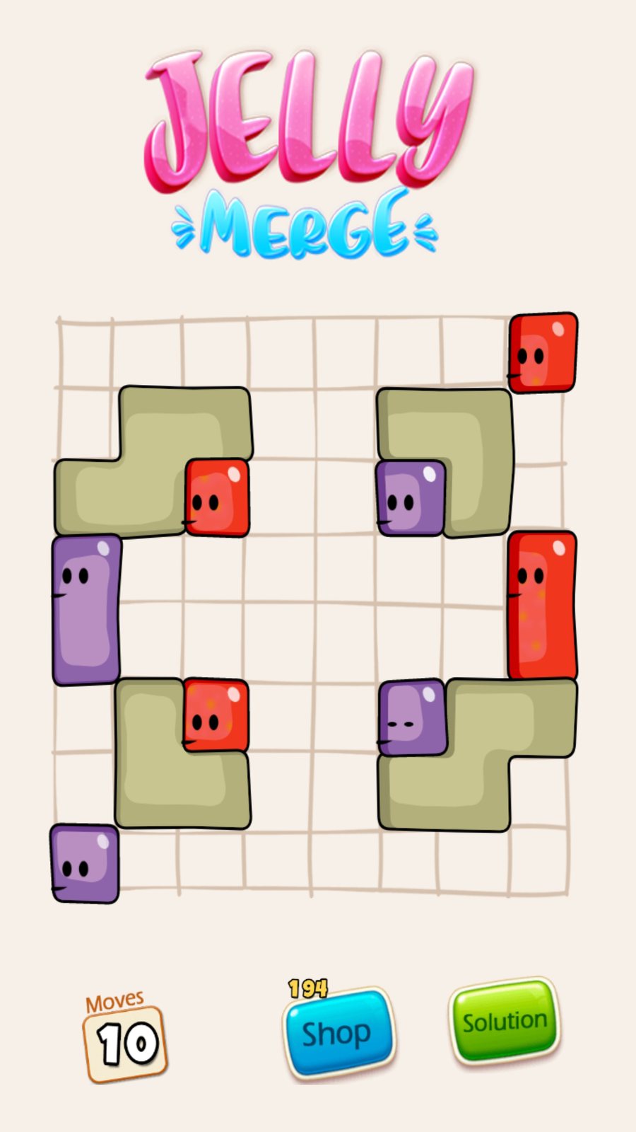 Screenshot from Jelly Merge Puzzle